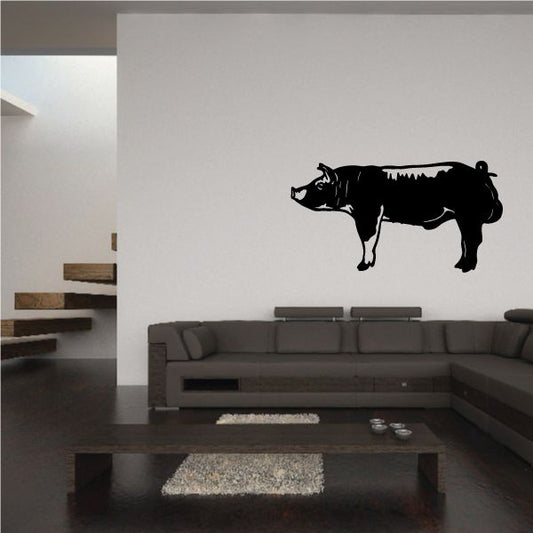 Image of Berkshire Pig Standing Decal