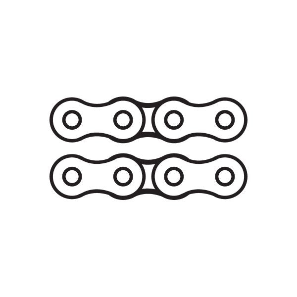 Image of Bicycle Link Chain Decal