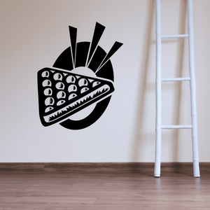 Black billiards rack with balls wall decal