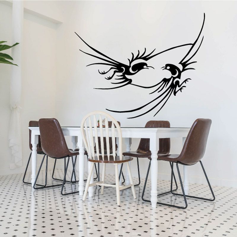 Image of Bird Couple in Flight Decal