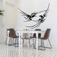 Bird couple in flight wall decal, black and white flying birds with wings spread
