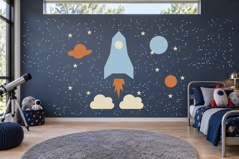 Blast Off Adventure Wall Decal Kit