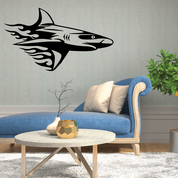 Image of Blazing Trail Shark Decal