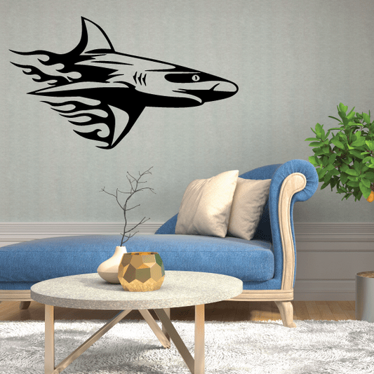 Image of Blazing Trail Shark Decal