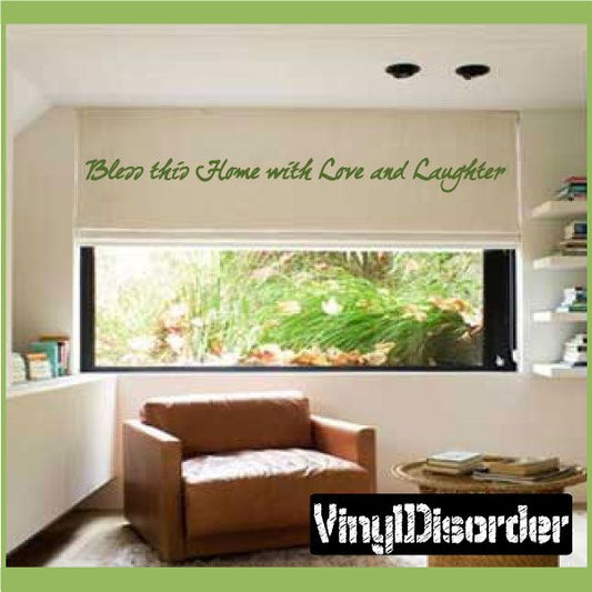 Image of Bless this home with love and laughter Decal