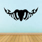 Black ram head decal with bold stroke lines