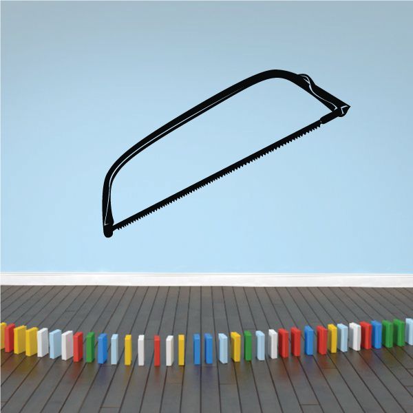 Black bow saw decal graphic