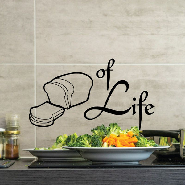 Bread of Life decal: bread icon with black 'of Life' script