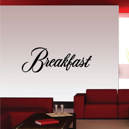 Image of Breakfast Wall Decal - Vinyl Decal - Car Decal - Business Sign - MC713