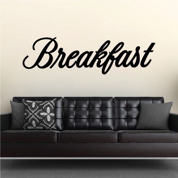 Image of Breakfast Wall Decal - Vinyl Decal - Car Decal - Business Sign - MC764