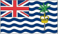 British Indian Ocean flag sticker with Union Jack, wavy stripes, and crest emblem