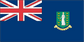 British Virgin Islands flag sticker: blue field, Union Jack, coat of arms