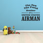 United States Airman brother wall decal with bold text: The Few The Proud