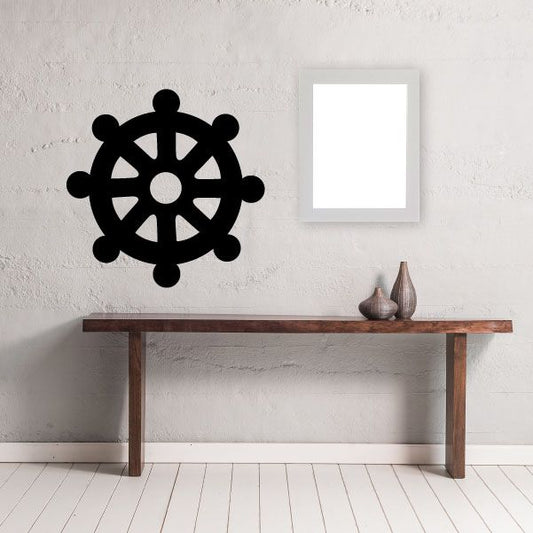 Image of Buddhism Wheel of Dharma Decal