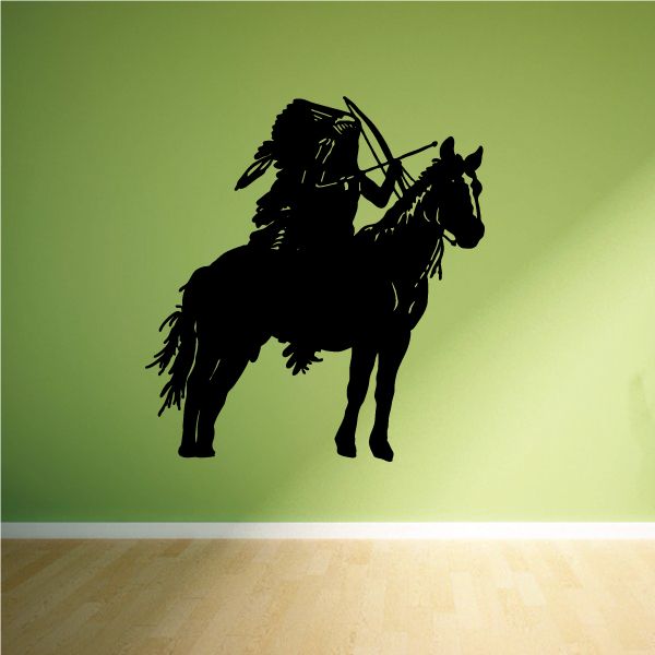 Bull riding wall decal, black vinyl silhouette of rider on bucking bull