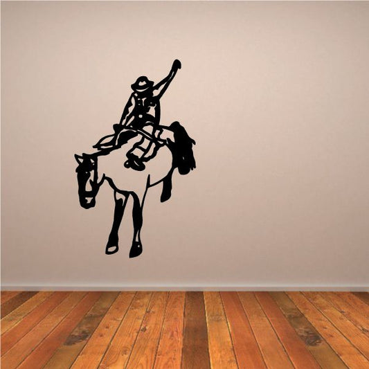 Image of Bull Riding Wall Decal - Vinyl Decal - Car Decal - 033