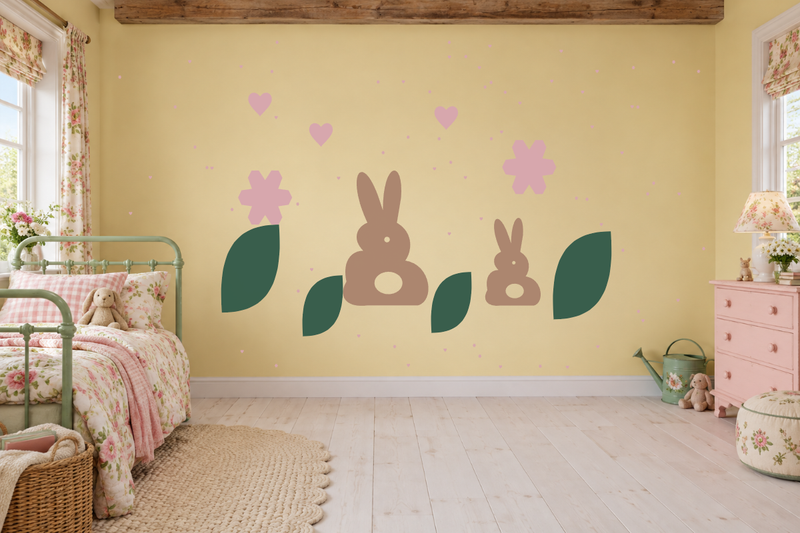 Bunny Meadow Wall Decal Kit