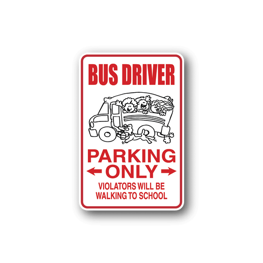 Image of Bus Driver Parking Only Sticker