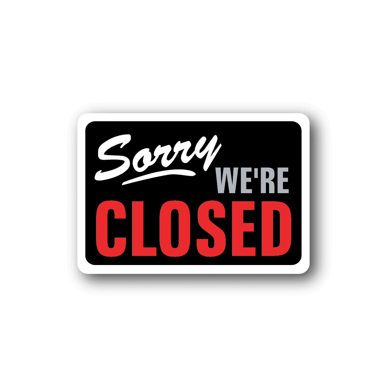 Image of Business Open Closed Sign Wall Decal - Vinyl Sticker - Car Sticker - Die Cut Sticker - CD001