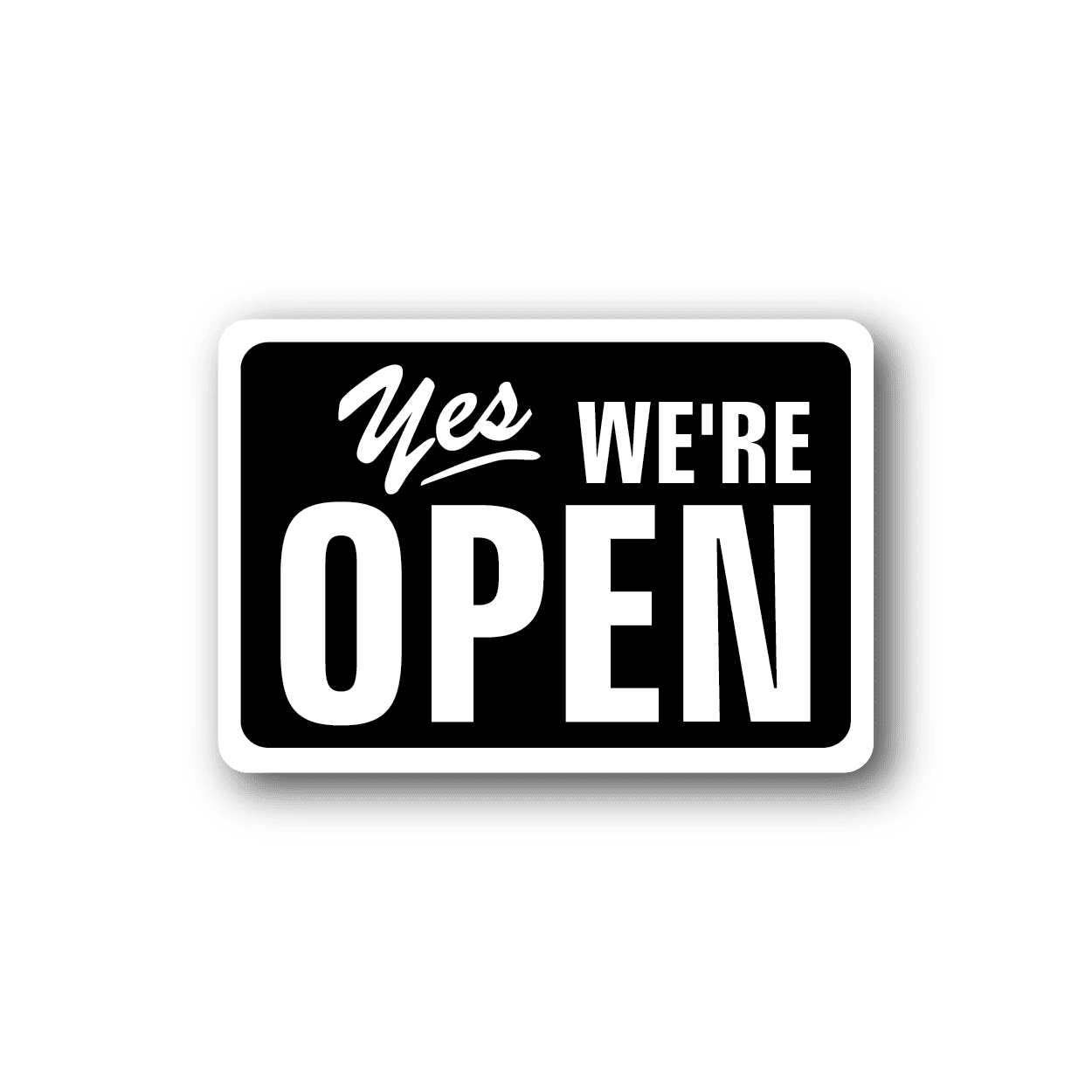 Image of Business Open Closed Sign Wall Decal - Vinyl Sticker - Car Sticker - Die Cut Sticker - CD002