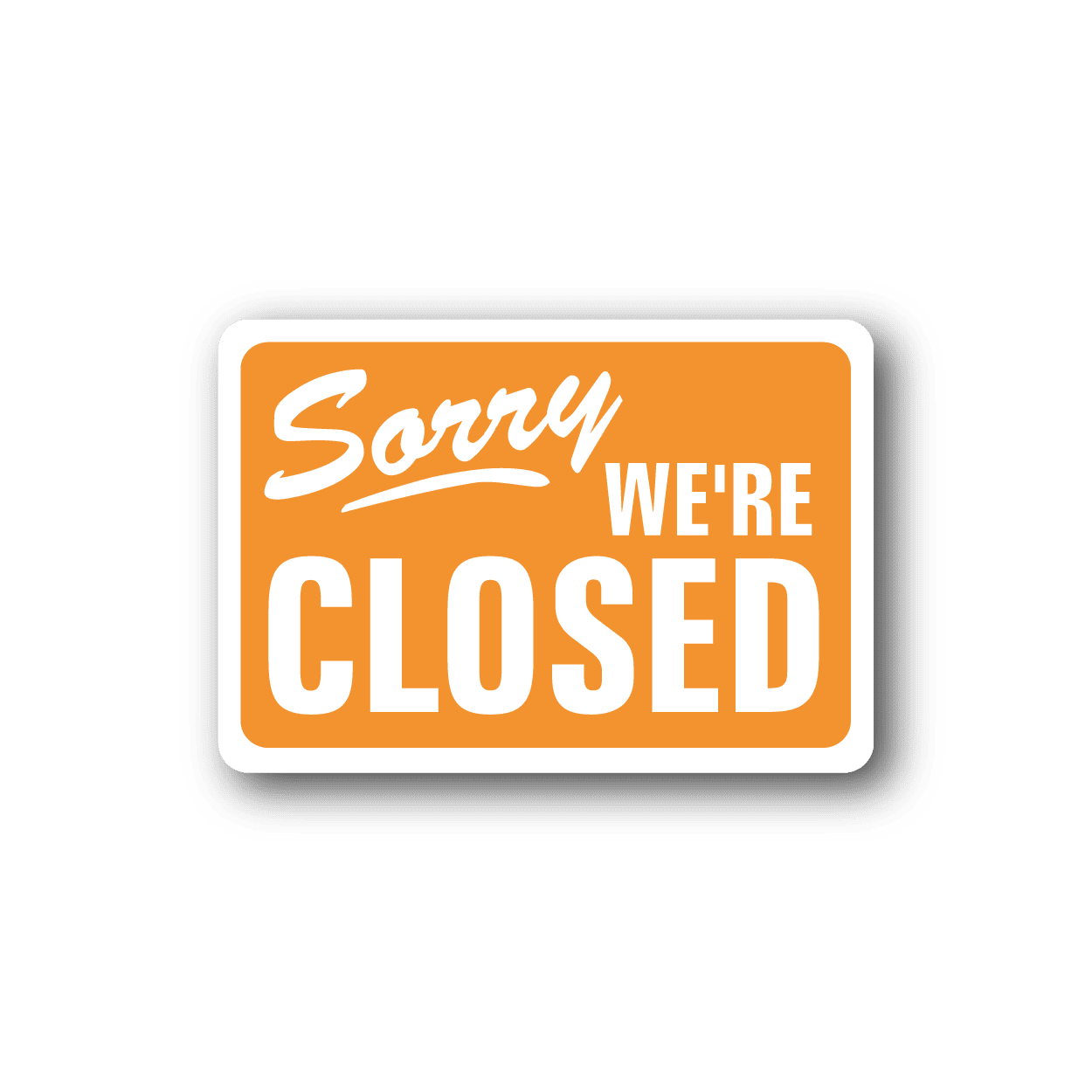 Image of Business Open Closed Sign Wall Decal - Vinyl Sticker - Car Sticker - Die Cut Sticker - CD003