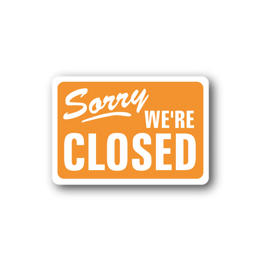 Image of Business Open Closed Sign Wall Decal - Vinyl Sticker - Car Sticker - Die Cut Sticker - CD003