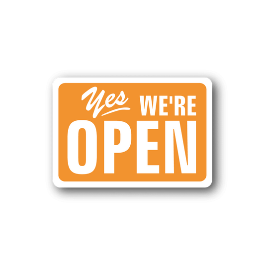 Image of Business Open Closed Sign Wall Decal - Vinyl Sticker - Car Sticker - Die Cut Sticker - CD004