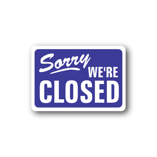 Image of Business Open Closed Sign Wall Decal - Vinyl Sticker - Car Sticker - Die Cut Sticker - CD005