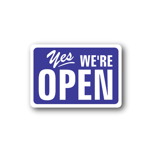 Image of Business Open Closed Sign Wall Decal - Vinyl Sticker - Car Sticker - Die Cut Sticker - CD006