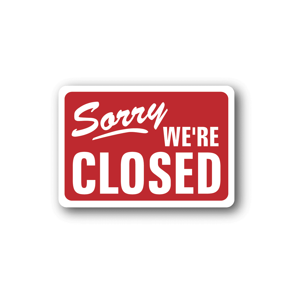 Image of Business Open Closed Sign Wall Decal - Vinyl Sticker - Car Sticker - Die Cut Sticker - CD007