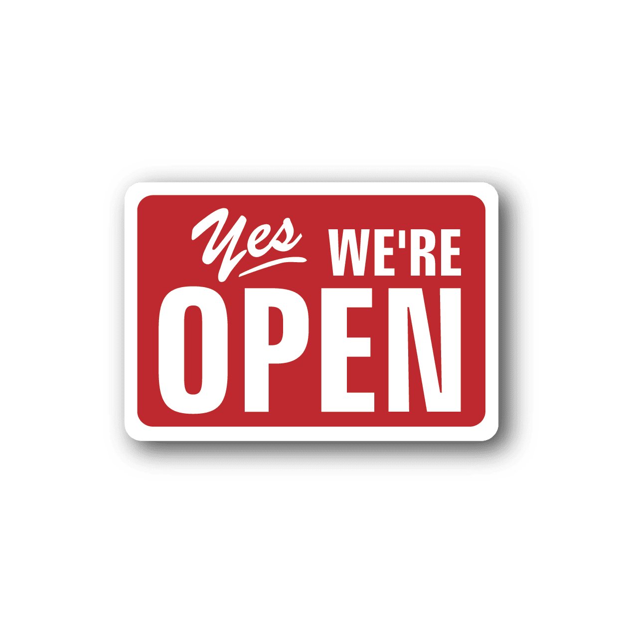 Image of Business Open Closed Sign Wall Decal - Vinyl Sticker - Car Sticker - Die Cut Sticker - CD008