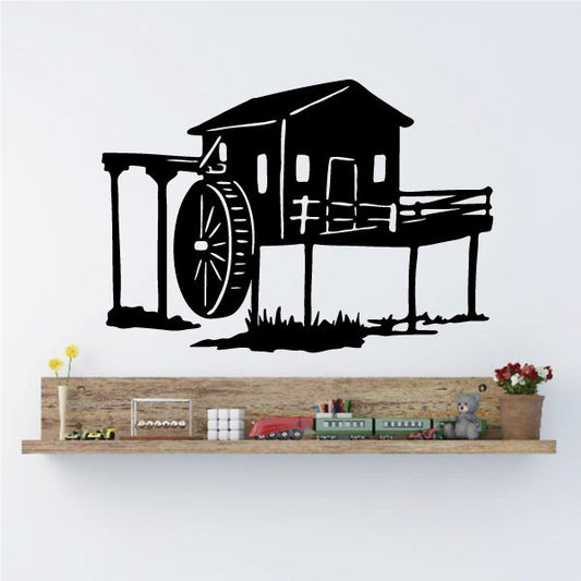 Image of Cabin on Stilts Decal