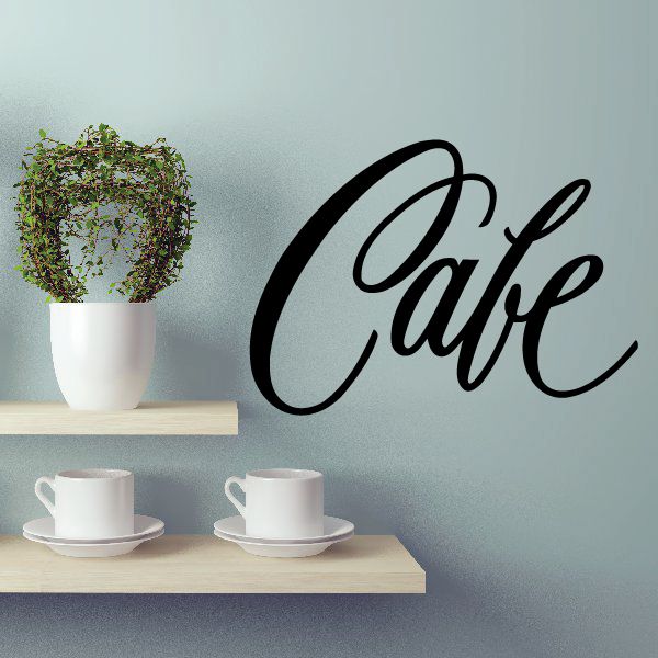 Image of Cafe Wall Decal - Vinyl Decal - Car Decal - Business Sign - MC375