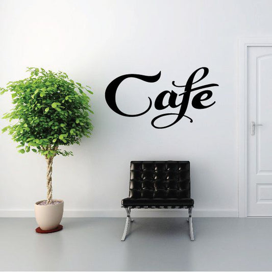 Image of Cafe Wall Decal - Vinyl Decal - Car Decal - Business Sign - MC513