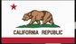 Vinyl sticker with California flag design, bear and red star, with "CALIFORNIA REPUBLIC" text