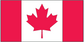 Canada flag sticker with red side panels and a white center featuring a red maple leaf