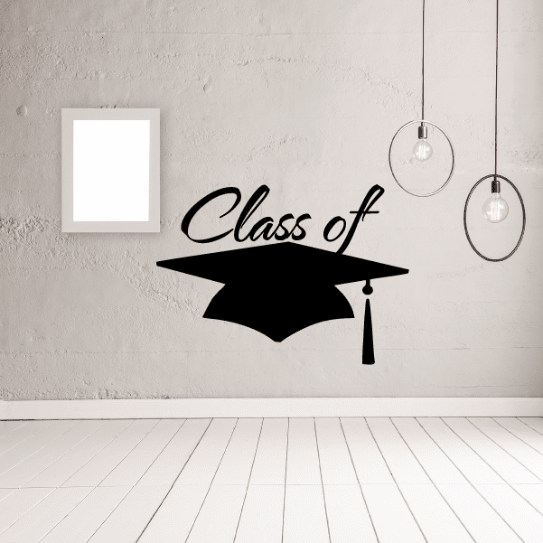 Image of Cap Class of your year Graduation Decal