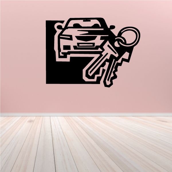 Image of Car And Keys Decal