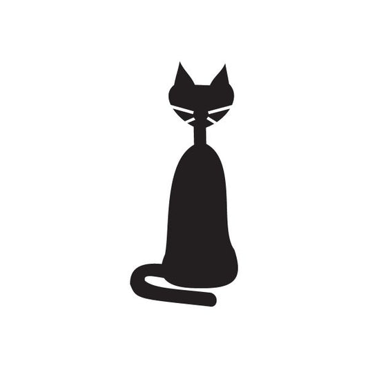 Image of Cat Front Sitting Decal