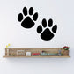 Black cat paw decal with three paw print shapes in varying sizes