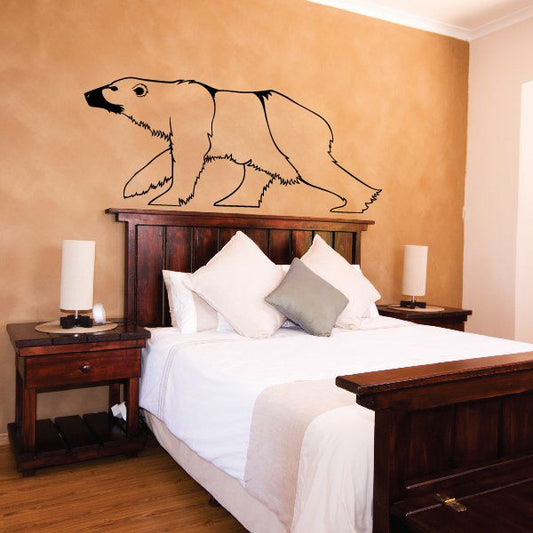 Image of Charging Polar Bear Decal