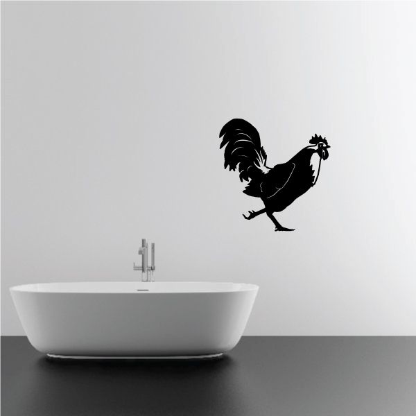 Image of Chasing Rooster Decal