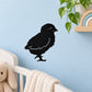 Black baby chick silhouette wall decal
