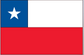 Chile flag sticker, rectangular design with white star on blue and red stripes.