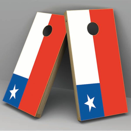 Chile Flag Cornhole Board Vinyl Decal Wrap