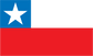 Chile flag sticker with blue canton, white star, and red and white stripes