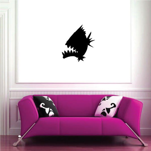 Image of Chomper Piranha Silhouette Decal