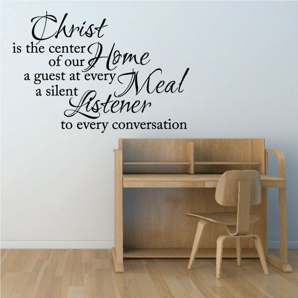 Image of Christ is the center of our Wall Decal