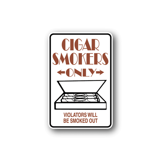 Image of Cigar Smokers Only Sticker