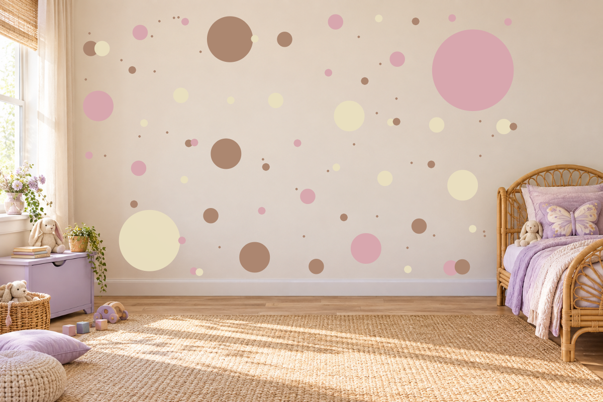 Circle Scatter Wall Decal Kit